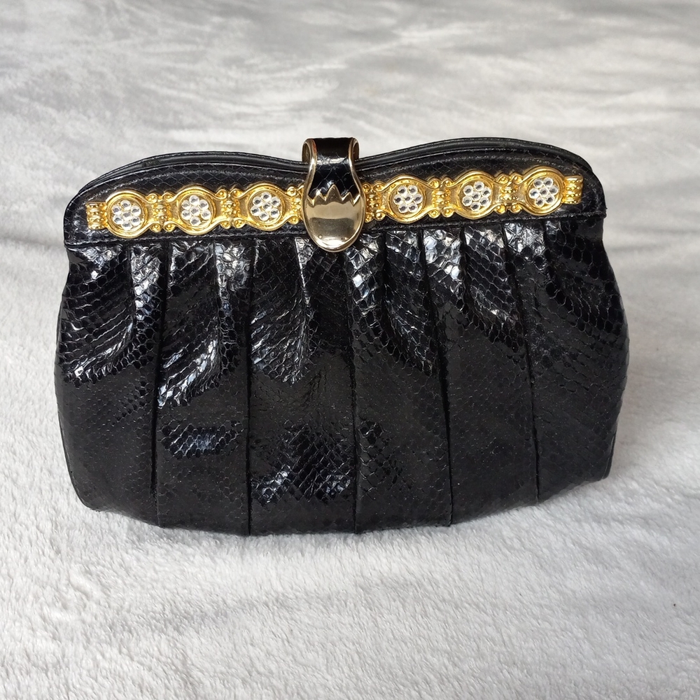 STUNNING VINTAGE SNAKESKIN PURSE!!! EXCELLENT CONDITION!!!